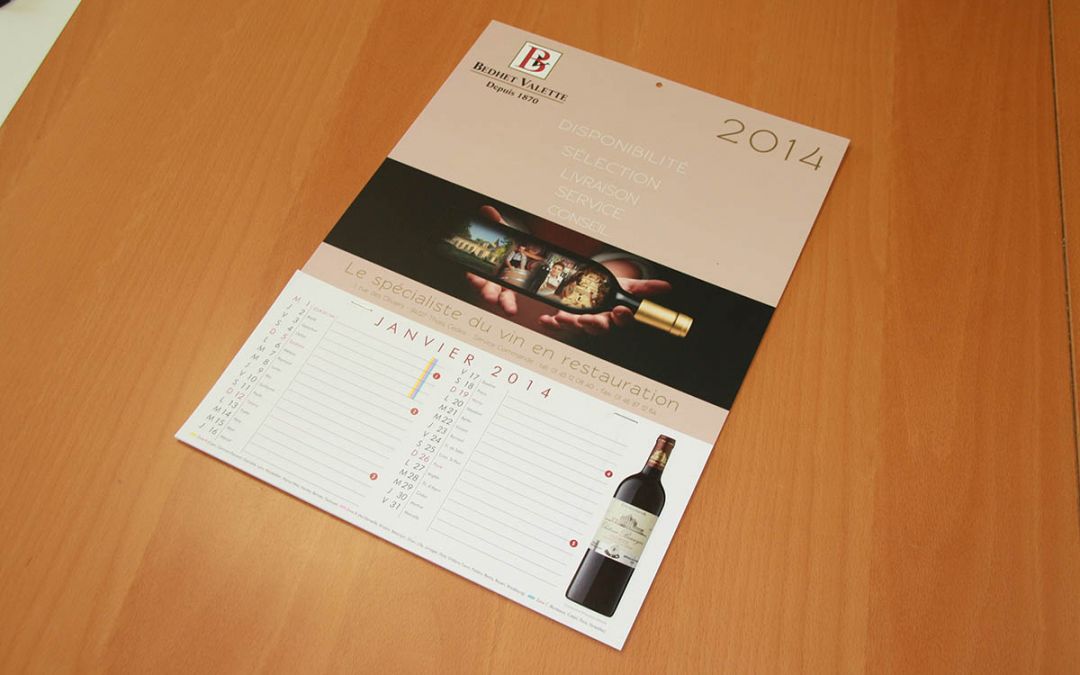 Calendrier Publicitaire Grand Format R/V - Agenda Offset 5