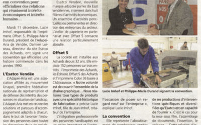 Le journal des Sables parle de nous !