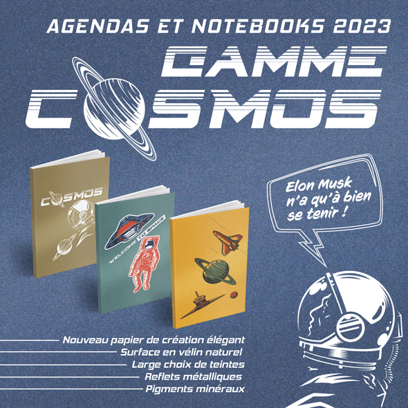 Nuancier Cosmos pour votre agenda ou notebook