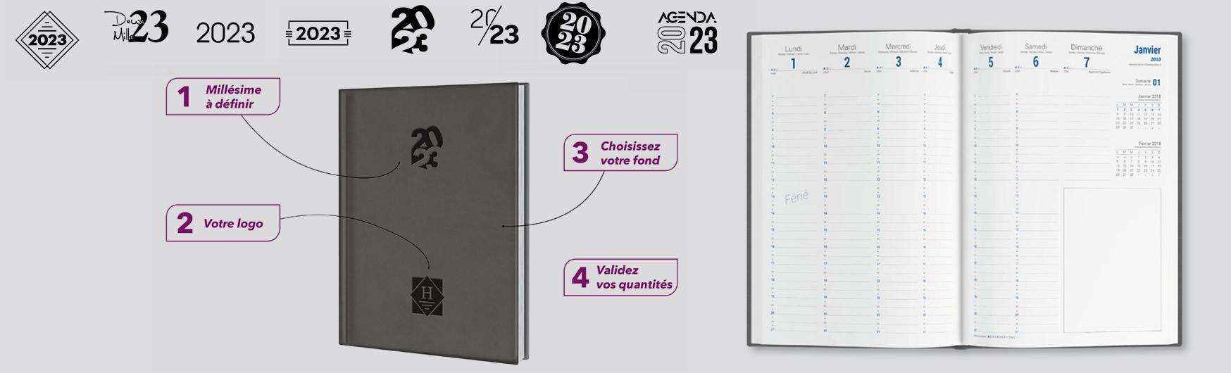 Agendas stock disponibles