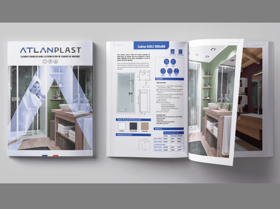 ATLANPLAST – Leader Francais de la fabrication de cabines de douches – PROJET AGENCE OFFSET 5