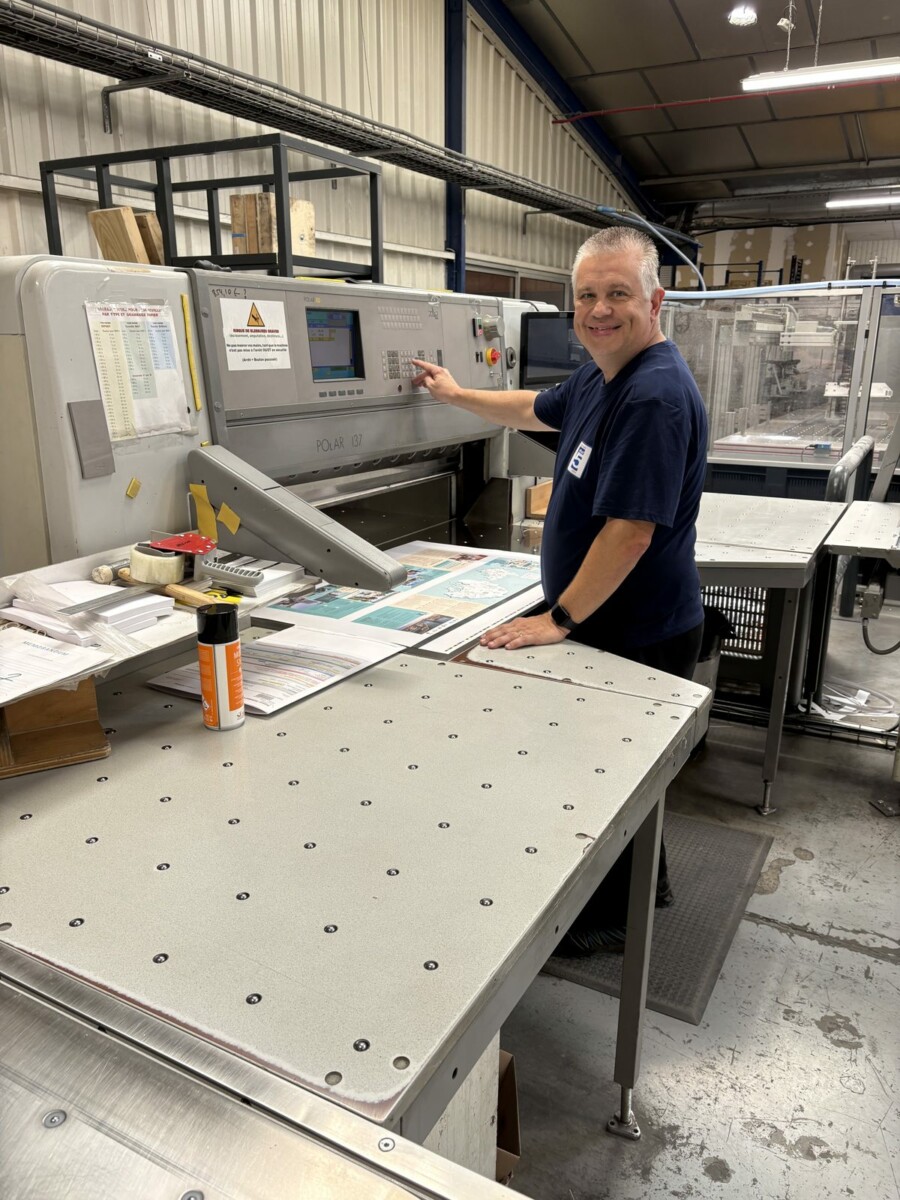 Stéphane, massicotier chez Offset 5